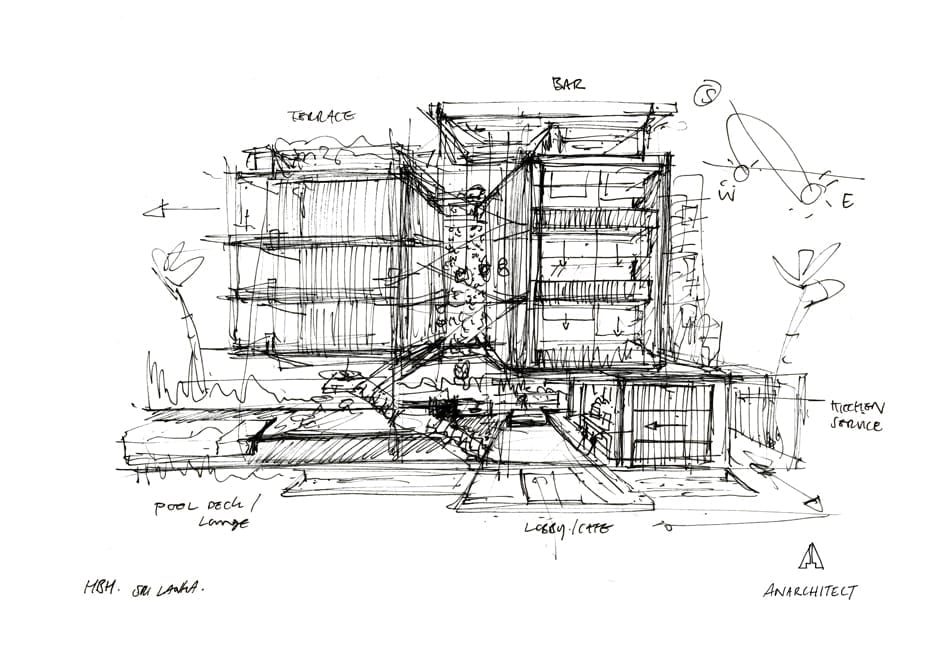 Site Harding Boutique Hotels, Sri Lanka – harding boutique hotels design sketch 002 Harding Boutique Hotels, Sri Lanka